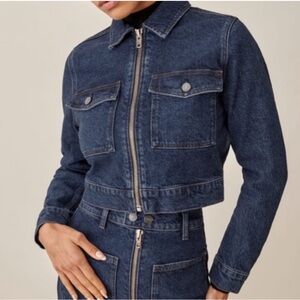 Reformation Smith Cropped Denim Jacket